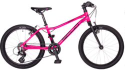 SCUD KID GRIP 20" SHIMANO ALTUS GRIPSHIFT 1x7 V-brake, růžové