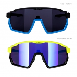 brýle F DRIFT 1x fluo+1x černé,kontrast+černé SADA