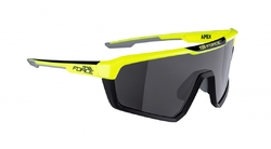 brýle FORCE APEX, fluo-černé,černé kontrastní sklo