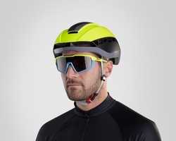 brýle FORCE APEX, fluo-černé,černé kontrastní sklo