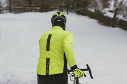 bunda F FROST softshell zimní, fluo-černá