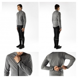 bunda FORCE ARROW softshell, šedá