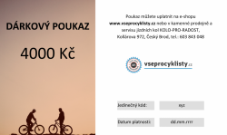 Dárkový poukaz 4000 Kč tištěný