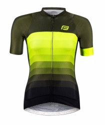 dres F ASCENT LADY kr. rukáv, zeleno-fluo