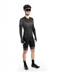 dres F FASHION, dlouhý rukáv, černo-šedý