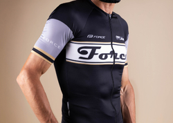 dres F RETRO UNI kr. rukáv, černo-zlatý