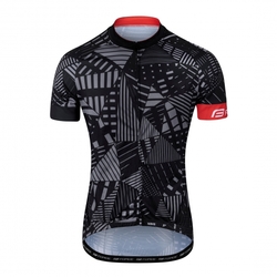 dres FORCE SHARD krátký rukáv, černo-šedý