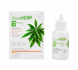 kapky OVONEX AquaHEMP CBD 100 Drops broad sp. 50ml