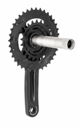 kliky MTB FCMT210 36/22 černé 170  integrovaná osa