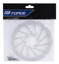 kotouč brzdový FORCE-2 160 mm, 6 děr, stříbrný