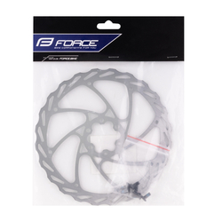kotouč brzdový FORCE-4 180 mm, 6 děr, stříbrný
