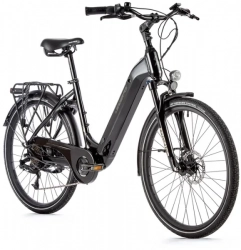 LEADER FOX E-BIKE 26" LOTUS -1, BLACK SHINY (rear motor)