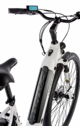 LEADER FOX E-BIKE 28" INDUKTORA -2, WHITE (rear motor)
