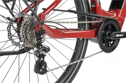 LEADER FOX E-BIKE 28" SAGA CITY -1, DARK RED SHINY (MODEST)