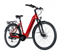 LEADER FOX E-BIKE 28" NARA -1, DARK RED SHINY (REAR MOTOR)