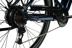 LEADER FOX E-BIKE 28" NARA - 2,  DARK BLUE SHINY (REAR MOTOR)