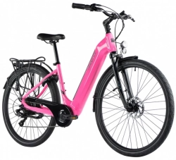 LEADER FOX E-BIKE 28" INDUKTORA -5, PINK SHINY (rear motor)