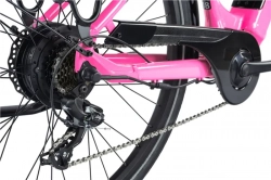 LEADER FOX E-BIKE 28" INDUKTORA -5, PINK SHINY (rear motor)
