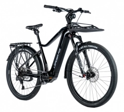 LEADER FOX E-BIKE 28" BEND GENT CROSS -1, BLACK SHINY (M510)