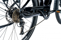 LEADER FOX E-BIKE 28" DENVER GENT 17,5"-1, BLACK SHINY (M300)
