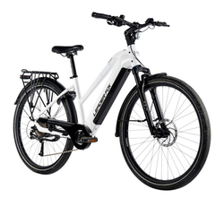 LEADER FOX E-BIKE 28" SANDY LADY -1, WHITE SHINY (REAR MOTOR)