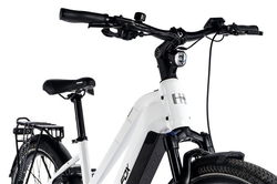 LEADER FOX E-BIKE 28" SANDY LADY 18"-1, WHITE SHINY (REAR MOTOR)