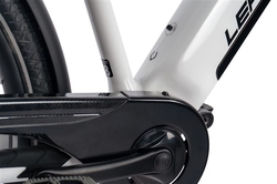 LEADER FOX E-BIKE 28" SANDY LADY 18"-1, WHITE SHINY (REAR MOTOR)