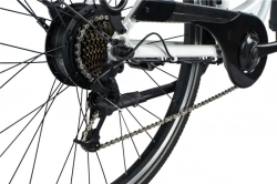 LEADER FOX E-BIKE 28" PARK CITY -2, WHITE (rear motor)