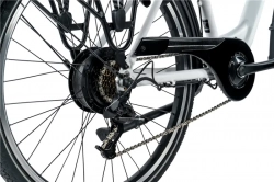 LEADER FOX E-BIKE 26" LATONA -2, WHITE (rear motor)