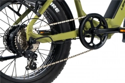 LEADER FOX E-BIKE 20" CODY-1, FOLDING BIKE, ARMY GREEN (REAR MOTOR)