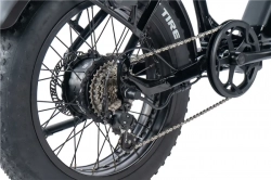 LEADER FOX E-BIKE 20" CODY-2, FOLDING BIKE, BLACK SHINY (REAR MOTOR)