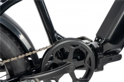 LEADER FOX E-BIKE 20" CODY-2, FOLDING BIKE, BLACK SHINY (REAR MOTOR)