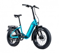 LEADER FOX E-BIKE 20" CODY-3, FOLDING BIKE,BLUE LIGHT (REAR MOTOR)
