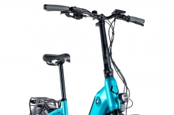 LEADER FOX E-BIKE 20" CODY-3, FOLDING BIKE,BLUE LIGHT (REAR MOTOR)