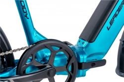 LEADER FOX E-BIKE 20" CODY-3, FOLDING BIKE,BLUE LIGHT (REAR MOTOR)