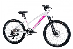 LEADER FOX CAPITAN 24" GIRL-1,WHITE SHINY