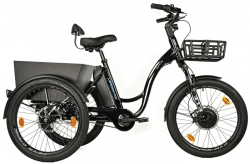 LEADER FOX CARGO - TRICYCLE CURTIS, FRONT MOTOR, BLACK SHINY
