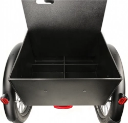 LEADER FOX CARGO - TRICYCLE CURTIS, FRONT MOTOR, BLACK SHINY