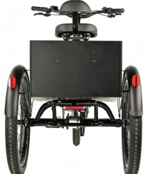 LEADER FOX CARGO - TRICYCLE CURTIS, FRONT MOTOR, BLACK SHINY