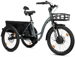 LEADER FOX CARGO - TRICYCLE CURTIS, FRONT MOTOR, GREY MATT