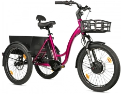 LEADER FOX CARGO - TRICYCLE CURTIS, FRONT MOTOR, VIOLET SHINY