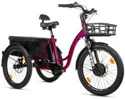 LEADER FOX CARGO - TRICYCLE CURTIS, FRONT MOTOR, VIOLET SHINY