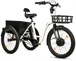 LEADER FOX CARGO - TRICYCLE LOVELO, FRONT MOTOR, WHITE SHINY