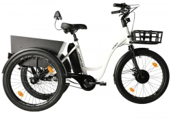 LEADER FOX CARGO - TRICYCLE LOVELO, FRONT MOTOR, WHITE SHINY