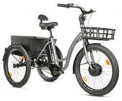 LEADER FOX CARGO - TRICYCLE LOVELO, FRONT MOTOR, GREY MATT