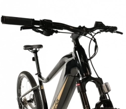 LEADER FOX E-BIKE SWAN GENT 27,5", 17,5"-1, BLACK SHINY - beige sticker (MODEST)