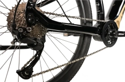 LEADER FOX E-BIKE SWAN GENT 27,5", 17,5"-1, BLACK SHINY - beige sticker (MODEST)