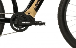 LEADER FOX E-BIKE SWAN GENT 27,5", 17,5"-1, BLACK SHINY - beige sticker (MODEST)