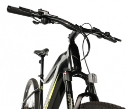 LEADER FOX E-BIKE SWAN GENT 29", 21,5"-1, BLACK SHINY - yellow sticker (MODEST)