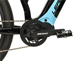 LEADER FOX E-BIKE SWAN LADY 29", 18"-1, BLACK SHINY  - blue sticker (MODEST)